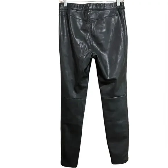 Free People Faux Leather Moto Inspired Leggings Size 27